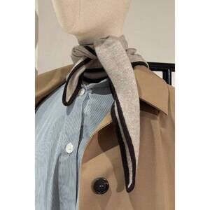 NEW LISA YANG women's chelsea scarf in sand dark oak